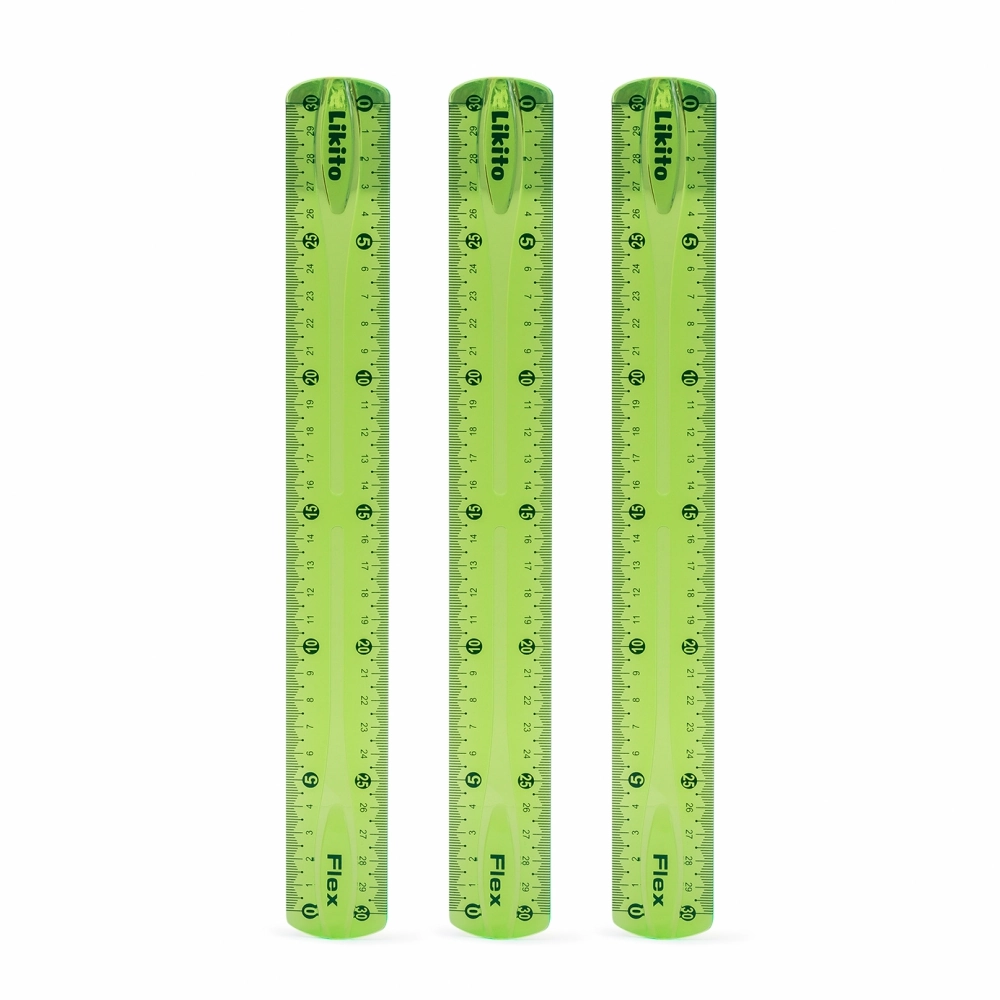 Regua Flexivel 30cm Verde Rgf 003 Le102 247 Lyke