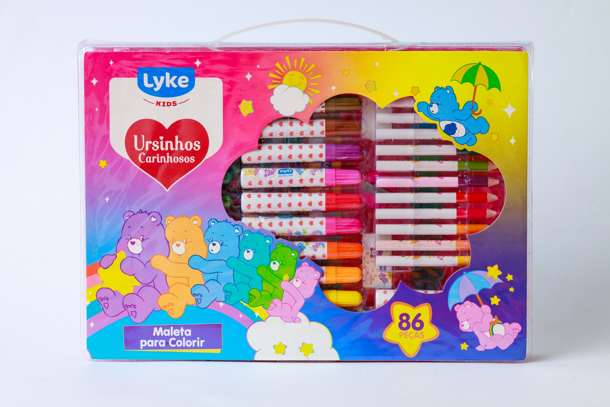 Maleta Colorir 86 Pecas Ursinhos Carinhosos 400113 Lyke