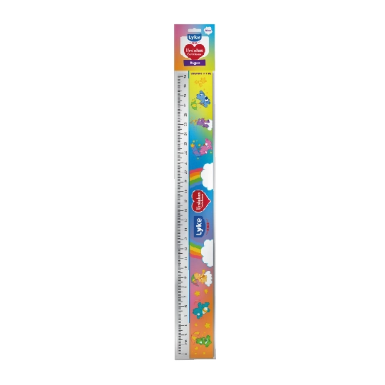 Regua Plastica 30cm Ursinhos Carinhosos 400109 Lyke