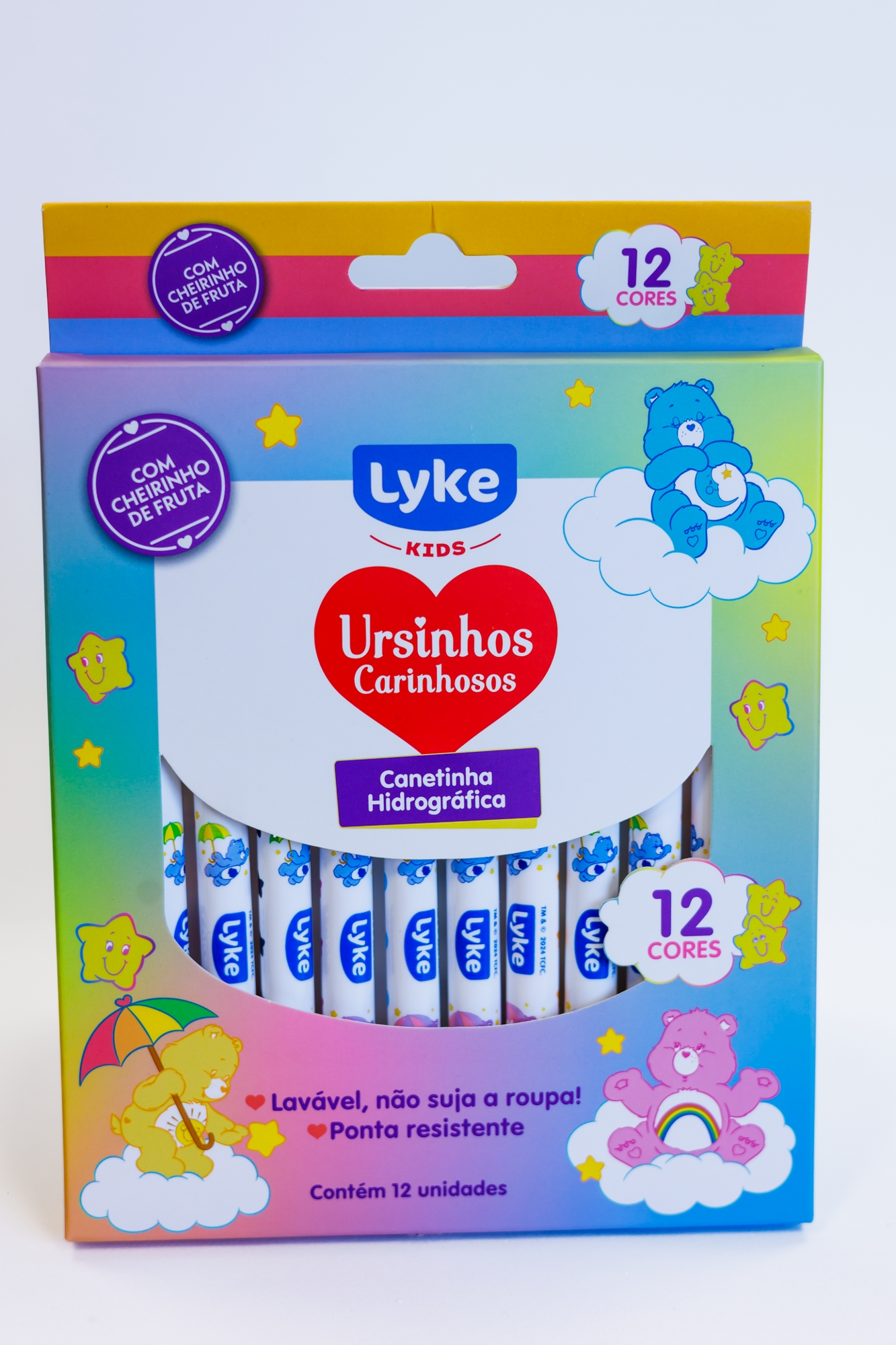 Canetinha Hidrografica 12 Cores Ursinhos Carinhosos 400110 Lyke