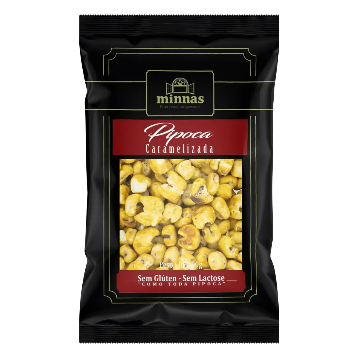 Pipoca Pronta Doce Caramelizada Minnas Pacote 100g