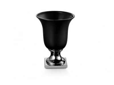 Vaso/taca Bencafil 15,5x25cm Preto/prata
