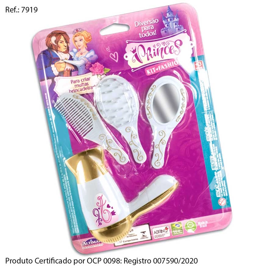 Secador 03 Acessorios Princesa Cartela Ref 014407919