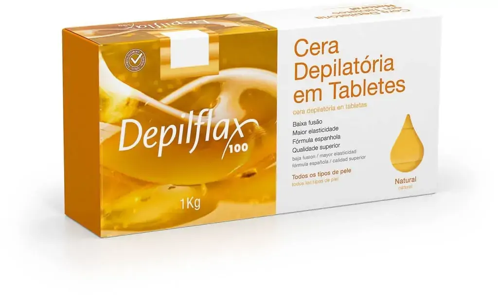 CERA DEPILATORIA QUENTE NATURAL 1KG DEPIFLAX