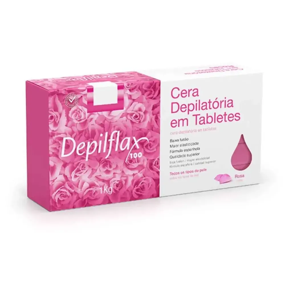 CERA DEPILATORIA QUENTE ROSA 1KG Depiflax
