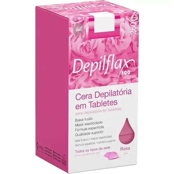 CERA DEPILATORIA QUENTE ROSA 250G DEPIFLAX