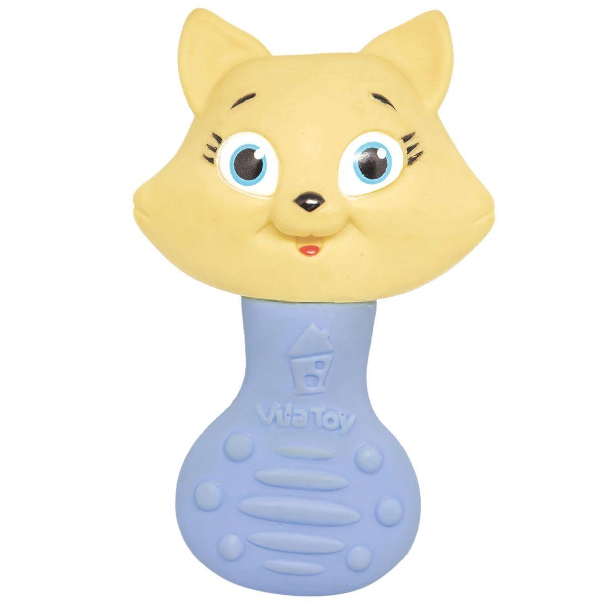 Chocalho E Mordedor Vila Toy Gata Azul