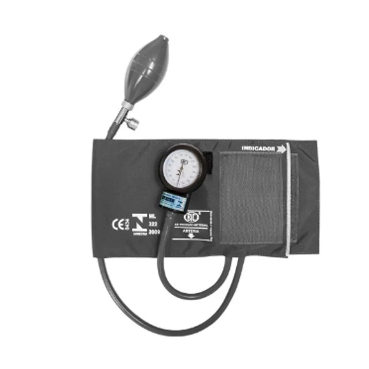 Aparelho De Pressão Adulto Nylon Velcro Cinza - Bic Cinza