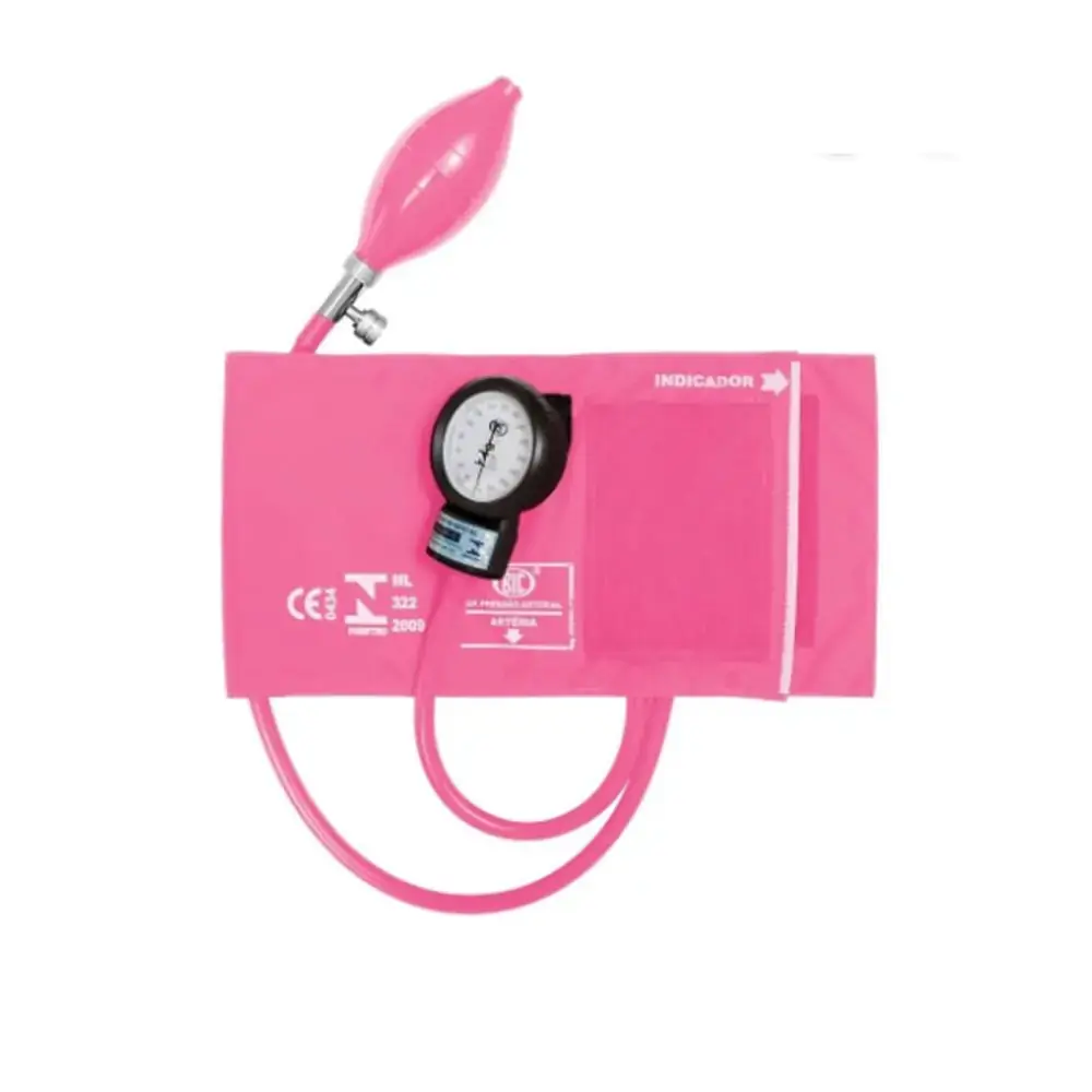 Aparelho de Pressão Adulto Nylon Velcro Rosa - BIC - Ap de Pressão Adulto Nylon ROSA