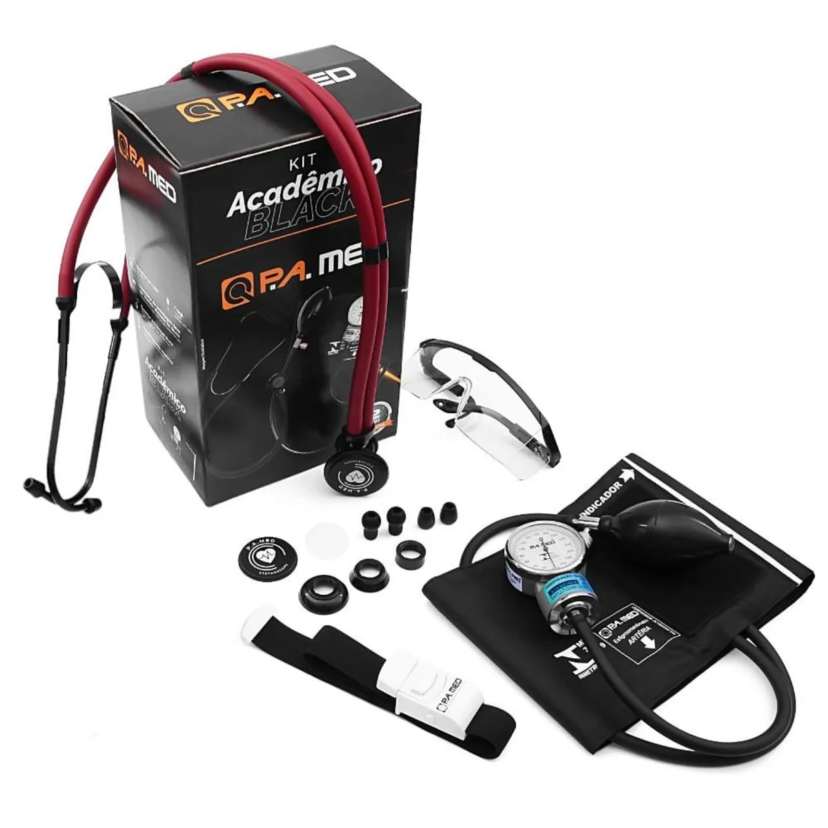 Kit Acadêmico P.A. Med KPA701 - Vinho Black