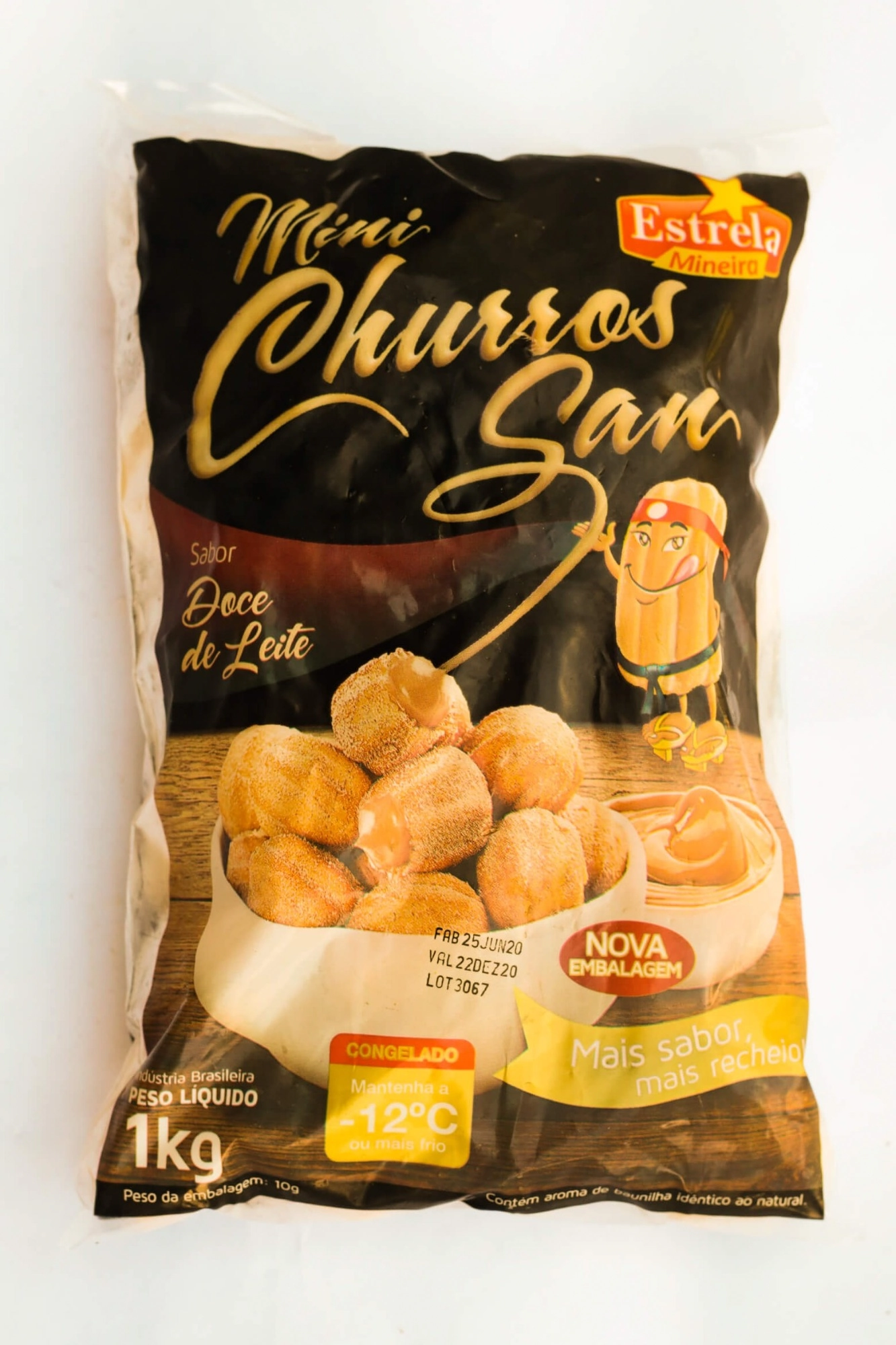 Mini Churros San 1kg Doce De Leite