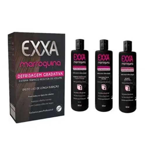Salon Line Exxa Kit Defriz Gradativa 1,5l Marroqui