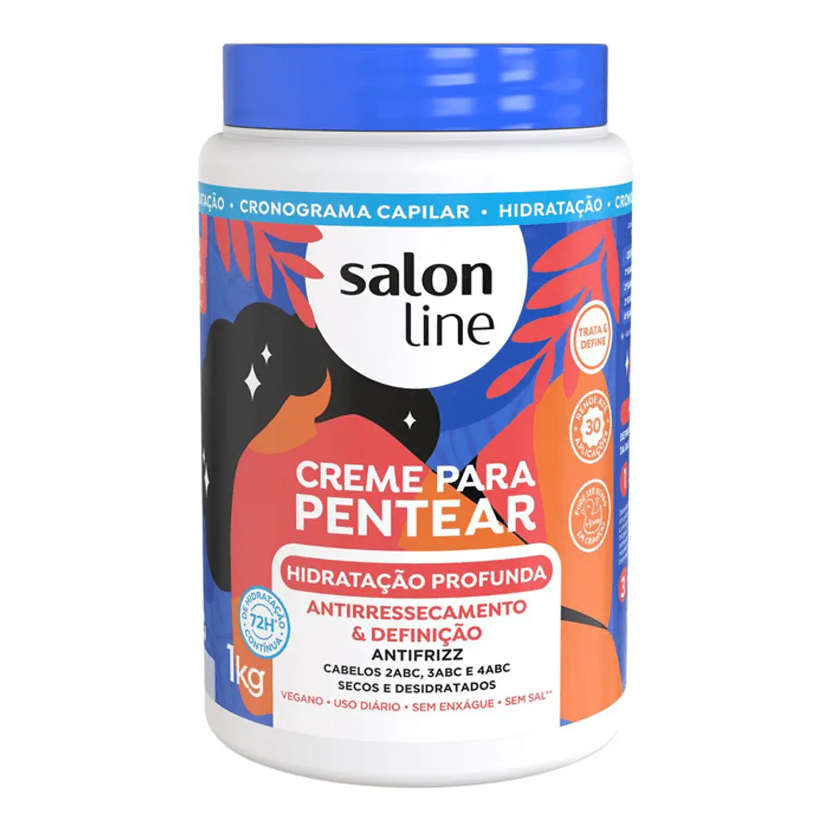Creme Para Pentear Hidratação Profunda Salon Line 1kg