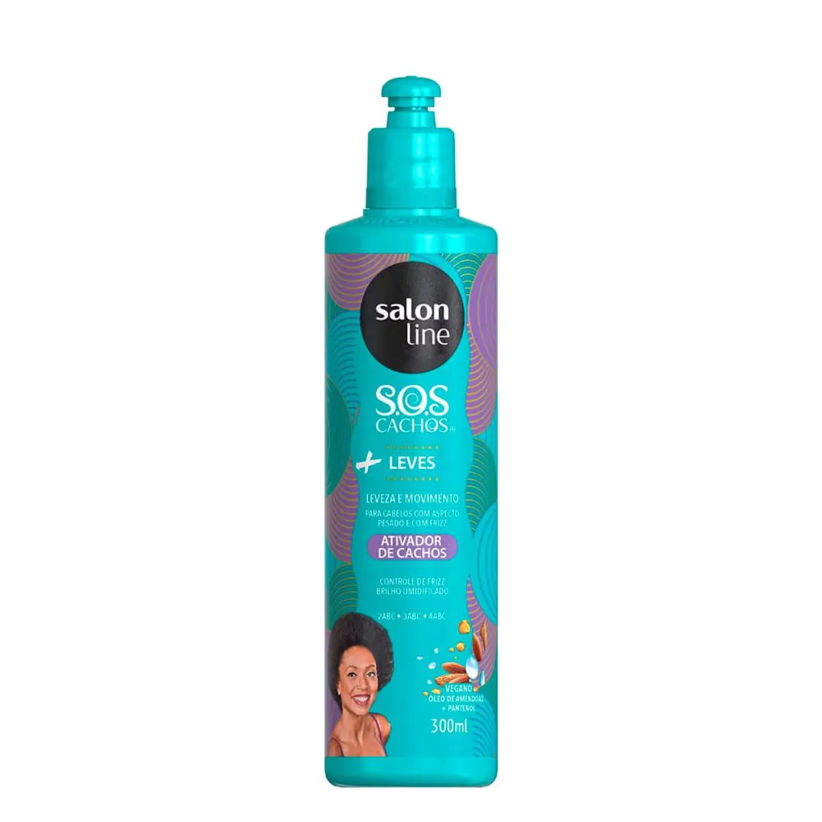 Ativador de Cachos SOS Cachos Óleo de Amêndoas Salon Line 300ml