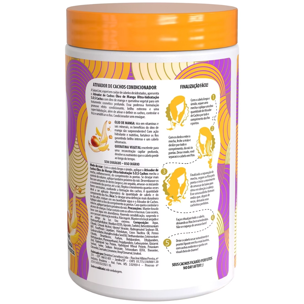 Ativador de Cachos SOS Cachos Óleo de Manga Salon Line 1kg
