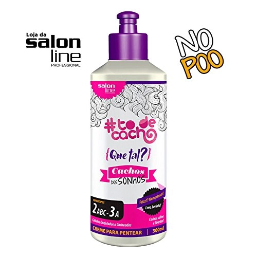 Creme Para Pentear Cachos Dos Sonhos Salon Line To De Cacho Frasco 300ml