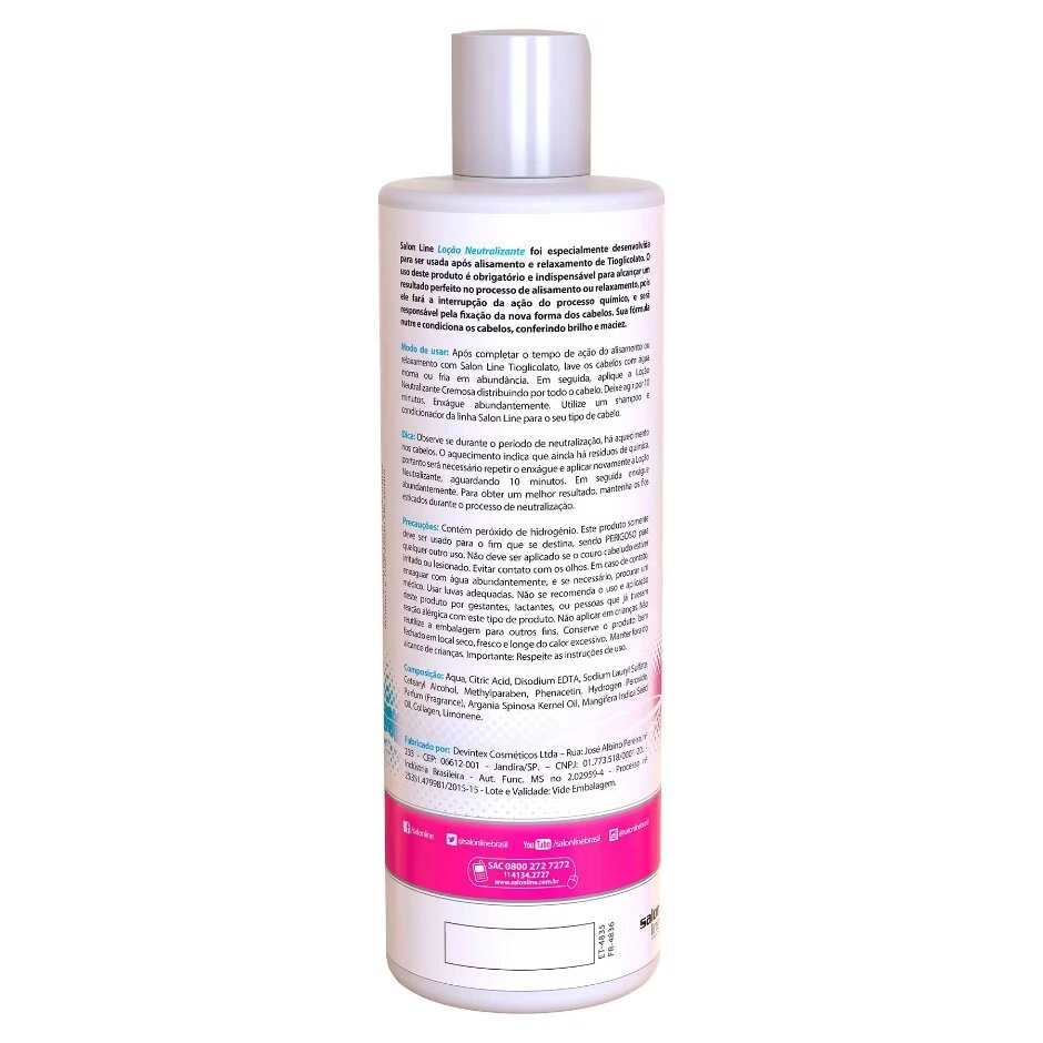 Loção Neutralizante Cremosa Salon Line 480ml