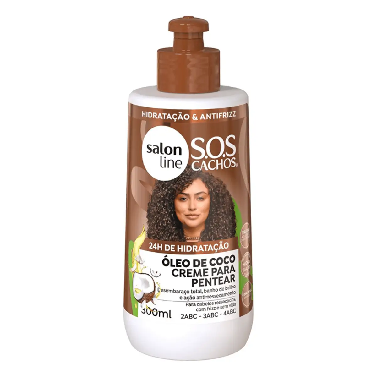 Creme Para Pentear S.O.S Coco Tratamento Profundo Salon Line 300ml