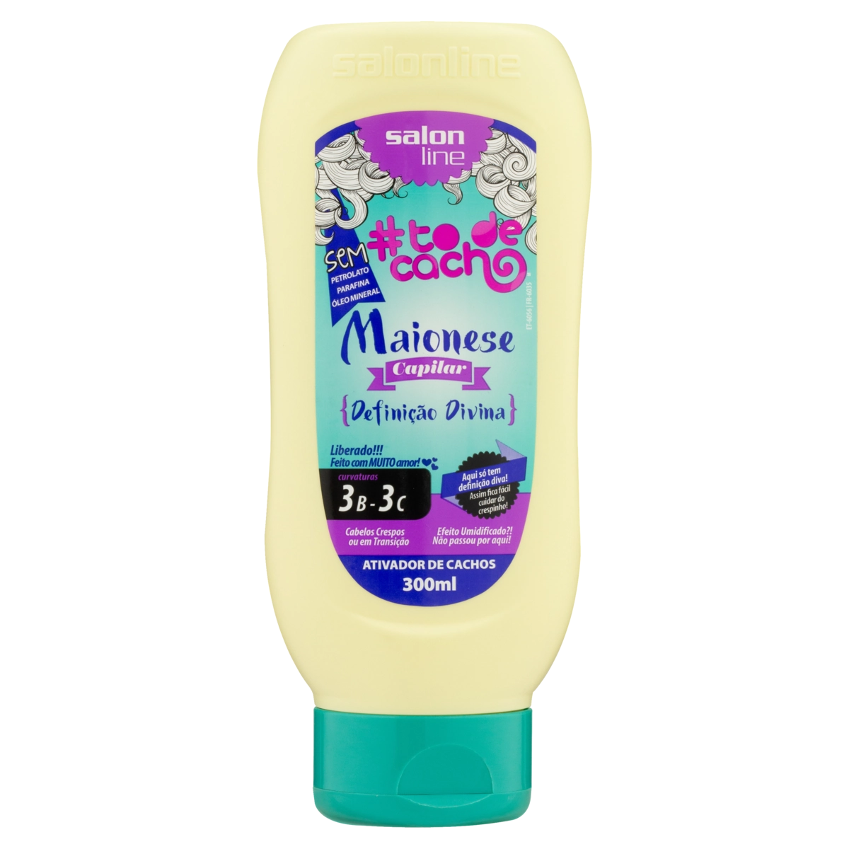 Ativador De Cachos Maionese Definição Divina Salon Line To De Cacho Bisnaga 300ml
