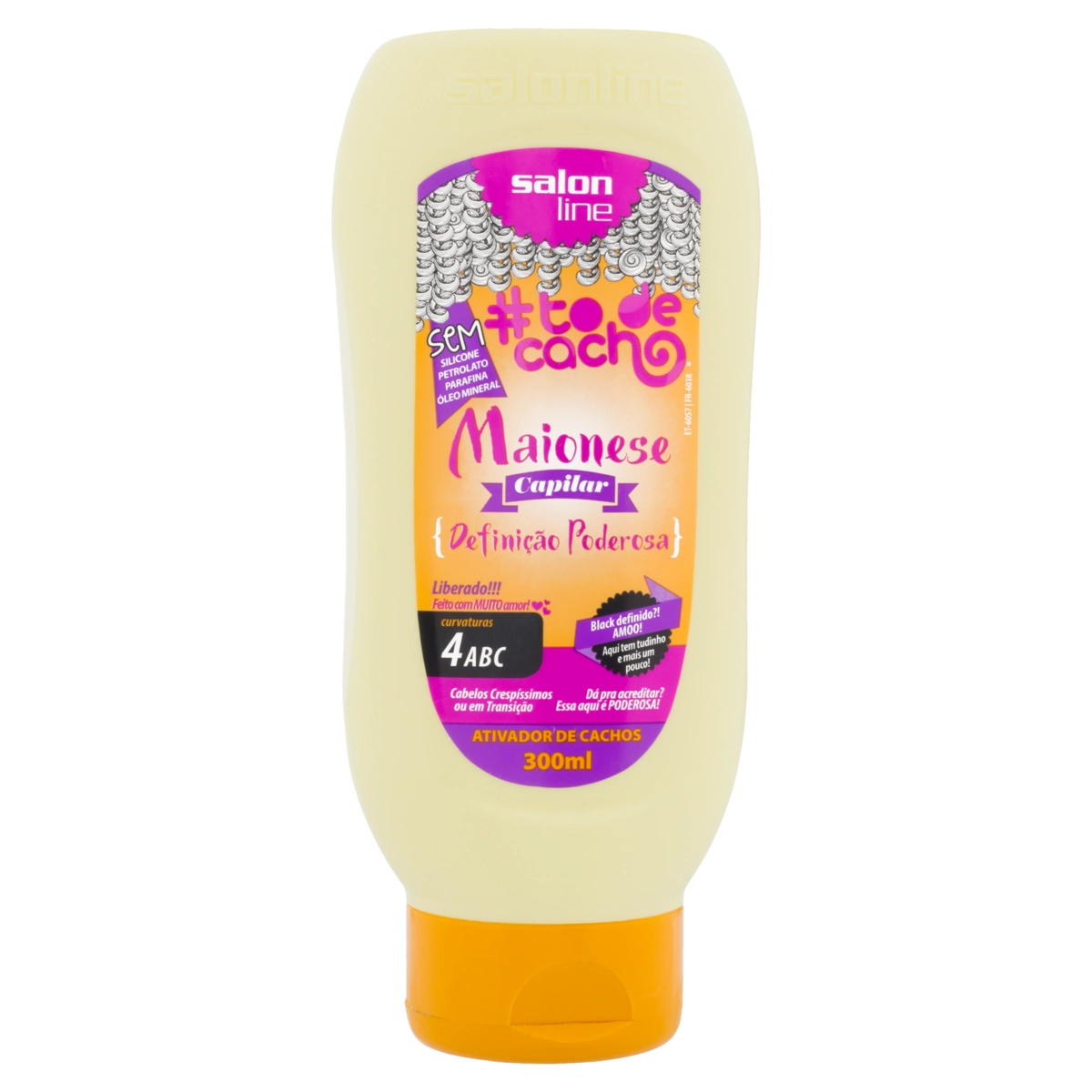 Ativador De Cachos Maionese Definição Poderosa Salon Line To De Cacho Bisnaga 300ml