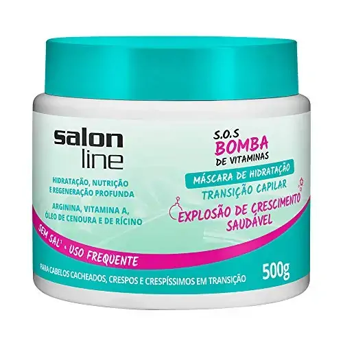 Linha Tratamento Sos Bomba De Vitaminas Salon Line Mascara Transicao Capilar Explosao De Crescimento