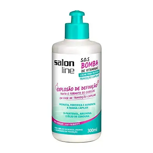 Linha Tratamento Sos Bomba De Vitaminas Salon Line Creme De Pentear Transicao Capilar Explosao De De