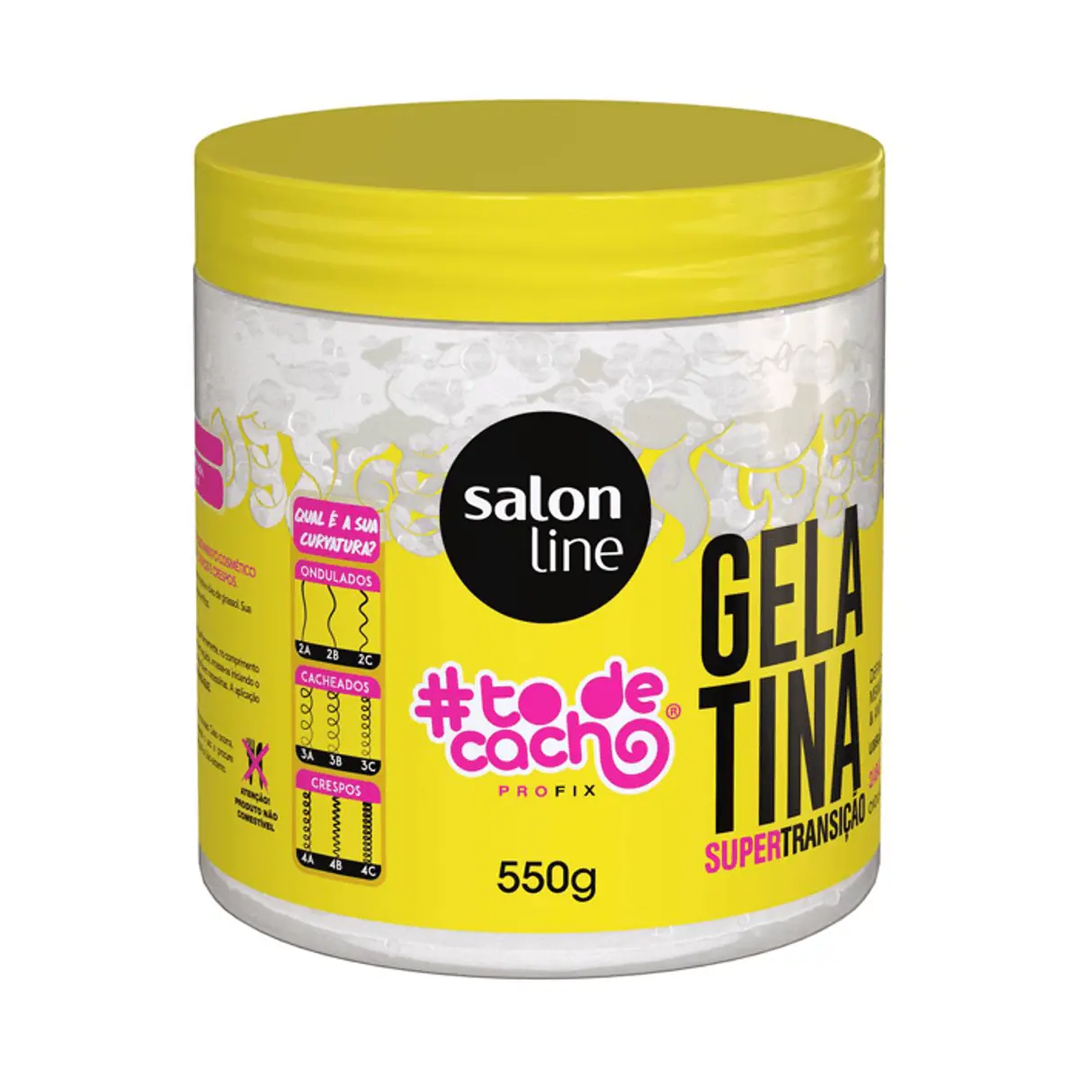 Gelatina #todecacho Mais Definição Transição Capilar Salon Line 550gr