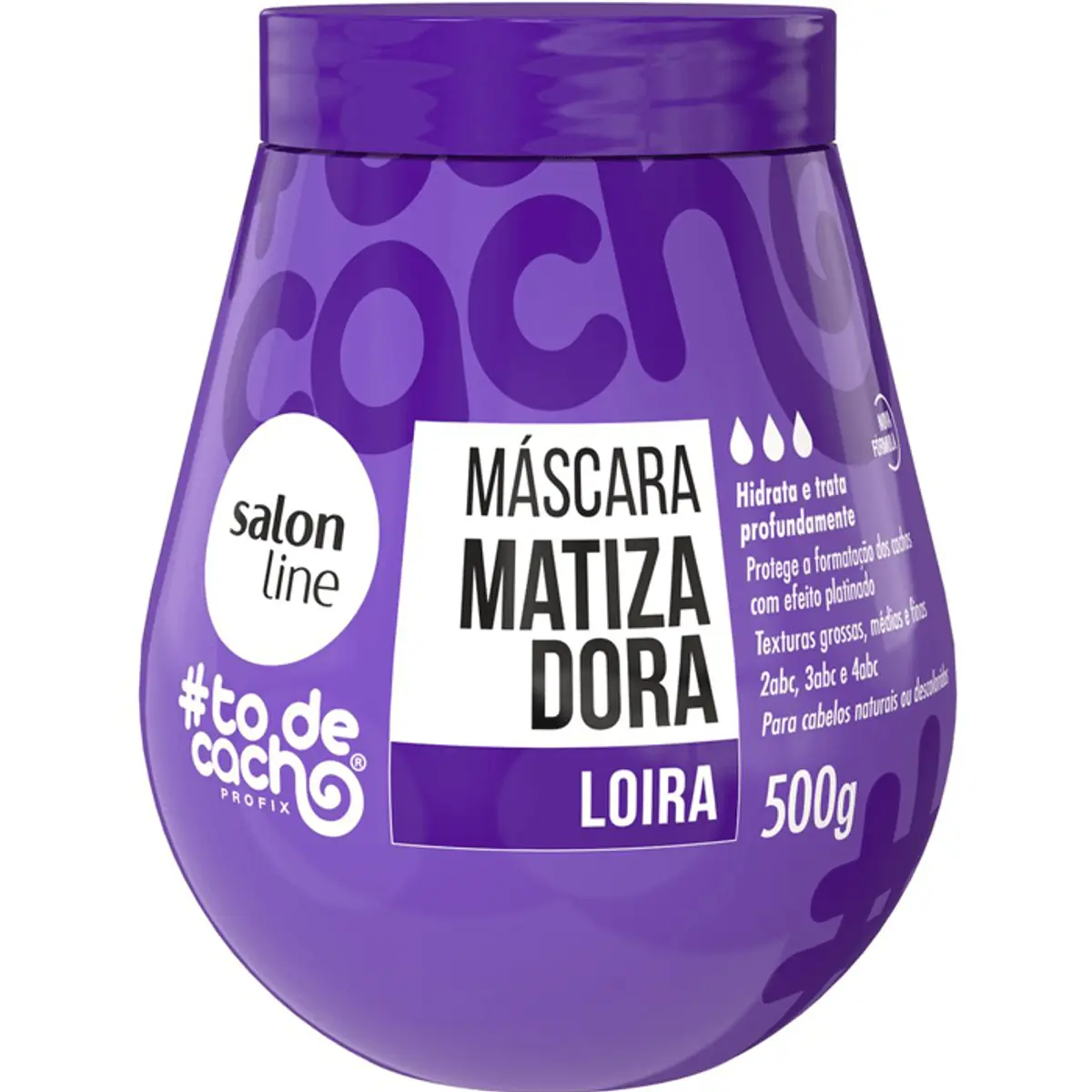 Máscara de hidratação Matizadora #todecacho Loiros Liberado Salon Line 500g