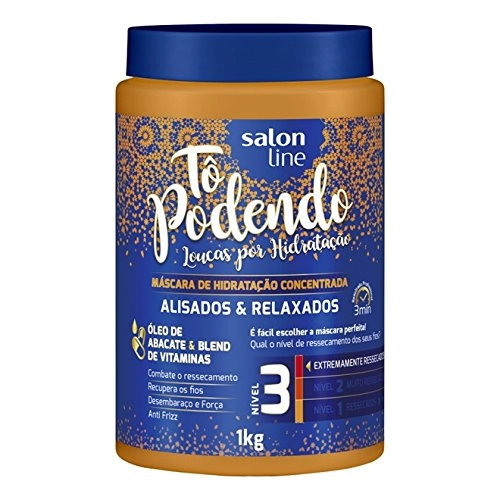 Linha Tratamento To Podendo Salon Line Mascara De Hidratacao Alisados Relaxados Nivel 03, 1000 Gr {i