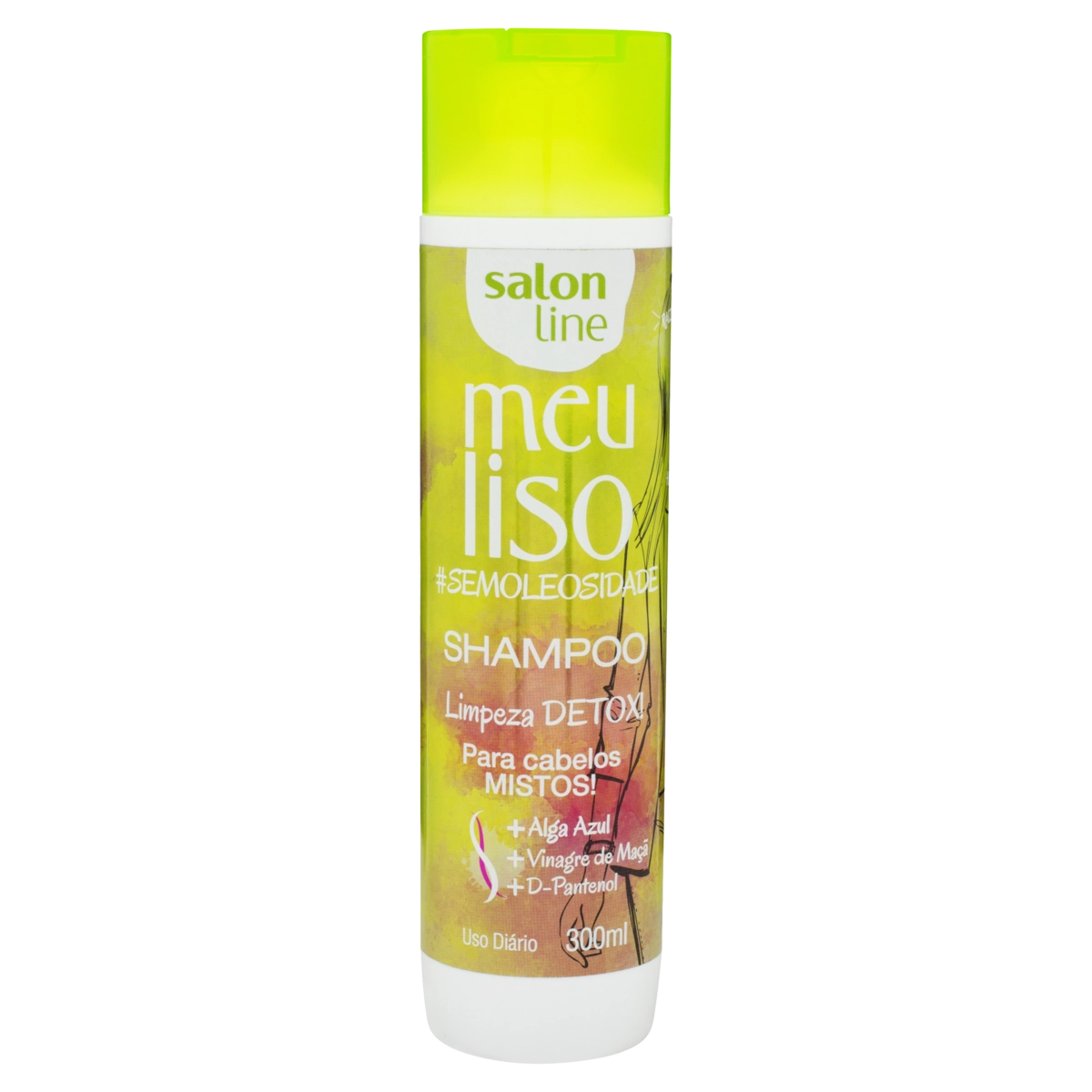Shampoo Salon Line Meu Liso Limpeza Detox Frasco 300ml