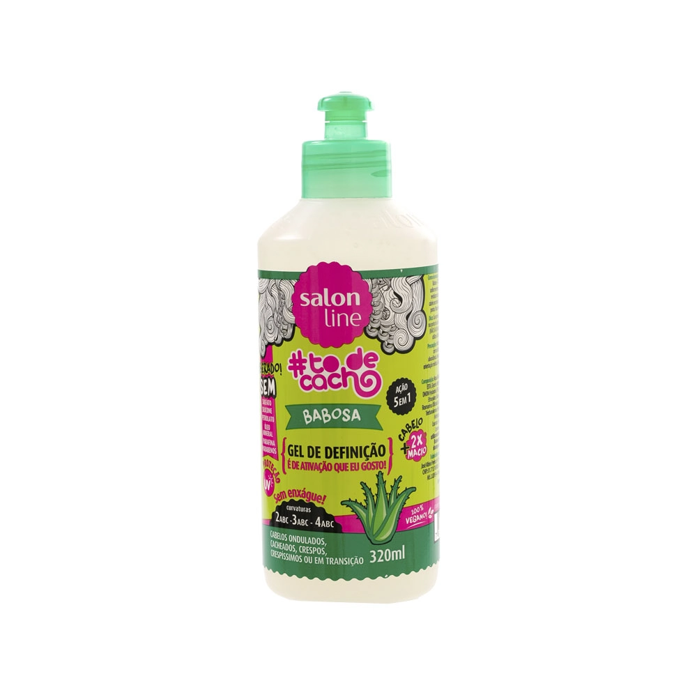 Gel #todecacho Babosa Tratamento Para Divar Liberado Salon Line 320ml