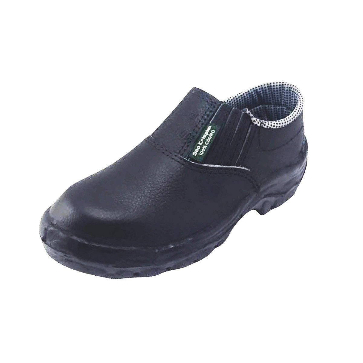 Sapato Elástico Lateral Vaqueta Preto N° 38 - São Crispim