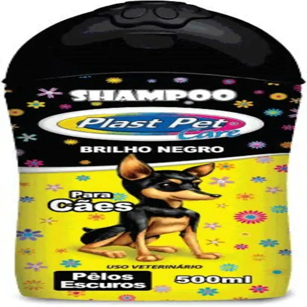 Shampoo Plast Pet Care Brilho Negro 500ml