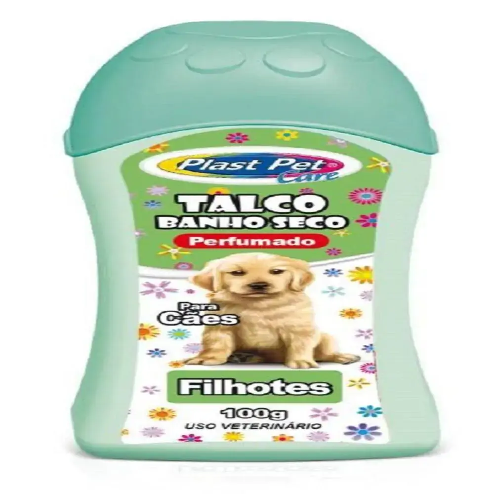 Talco Plaspet Banho A Seco P/caes Filhote 100gr