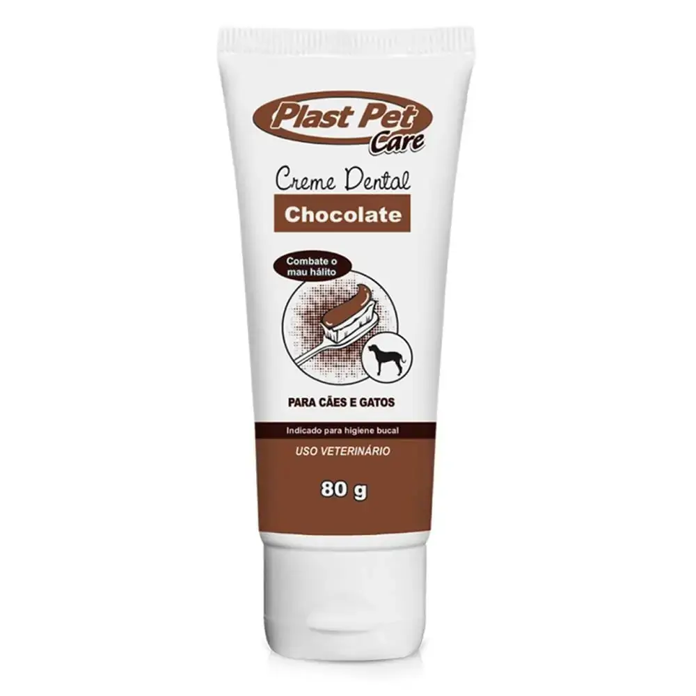 Plas Pet Care Gel Dental Chocolate 80gr Vet.