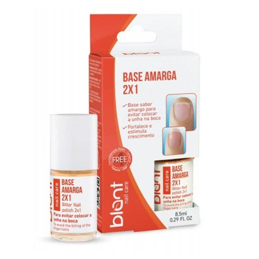 Esmalte Tratamento Base Amarga 2x1 Base Blant 8,5Ml