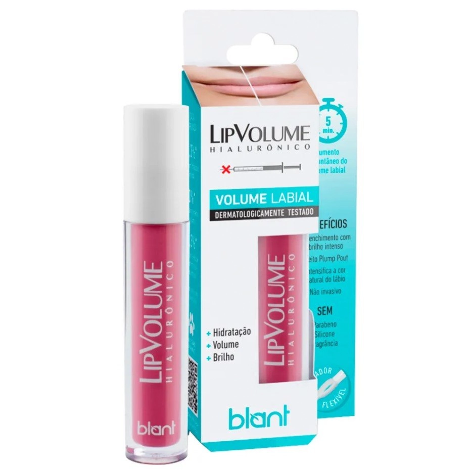 Gloss Volume Labial Sem Perfume Rosa Blant 4ml