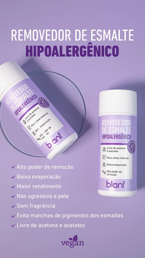 Removedor De Esmalte 80ml Vegano