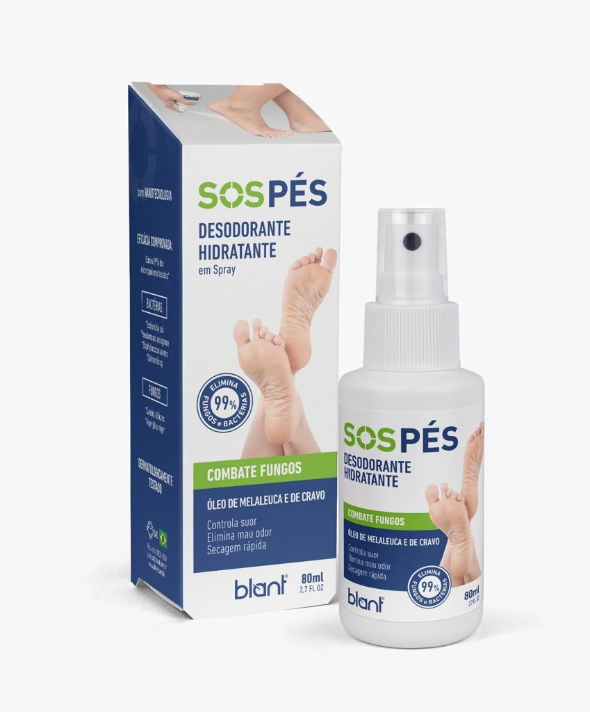Creme Spray Desodorante 5x1 80ml Foot Care Vegano