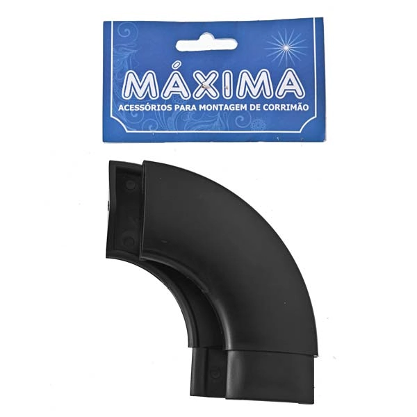 Curva para Corrimão em Nylon Preto Unefix