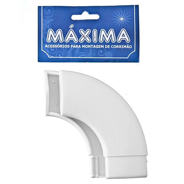 Curva para Corrimão em Nylon Branco Unefix