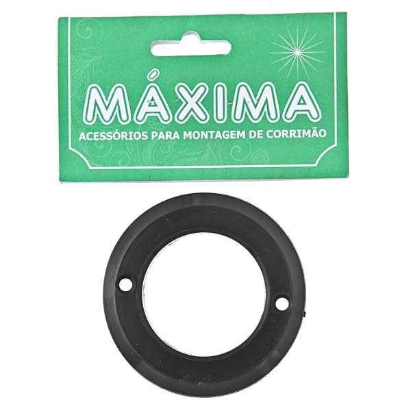 Terminal para Corrimão Tubular em Nylon Preto Unefix