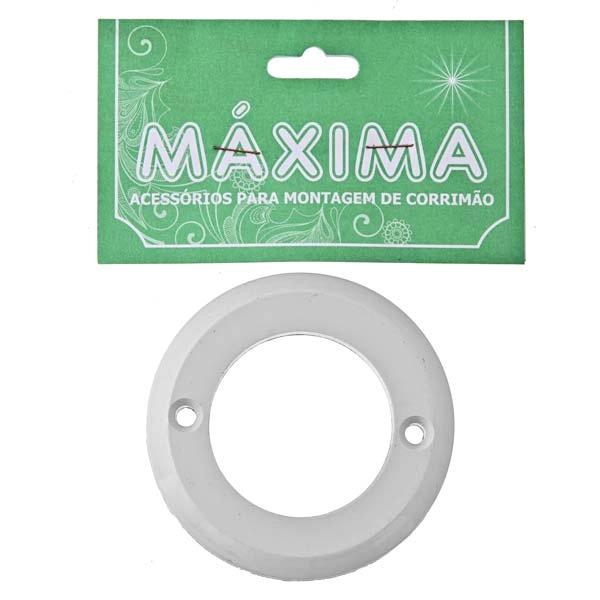 Terminal para Corrimão Tubular em Nylon Branco Unefix