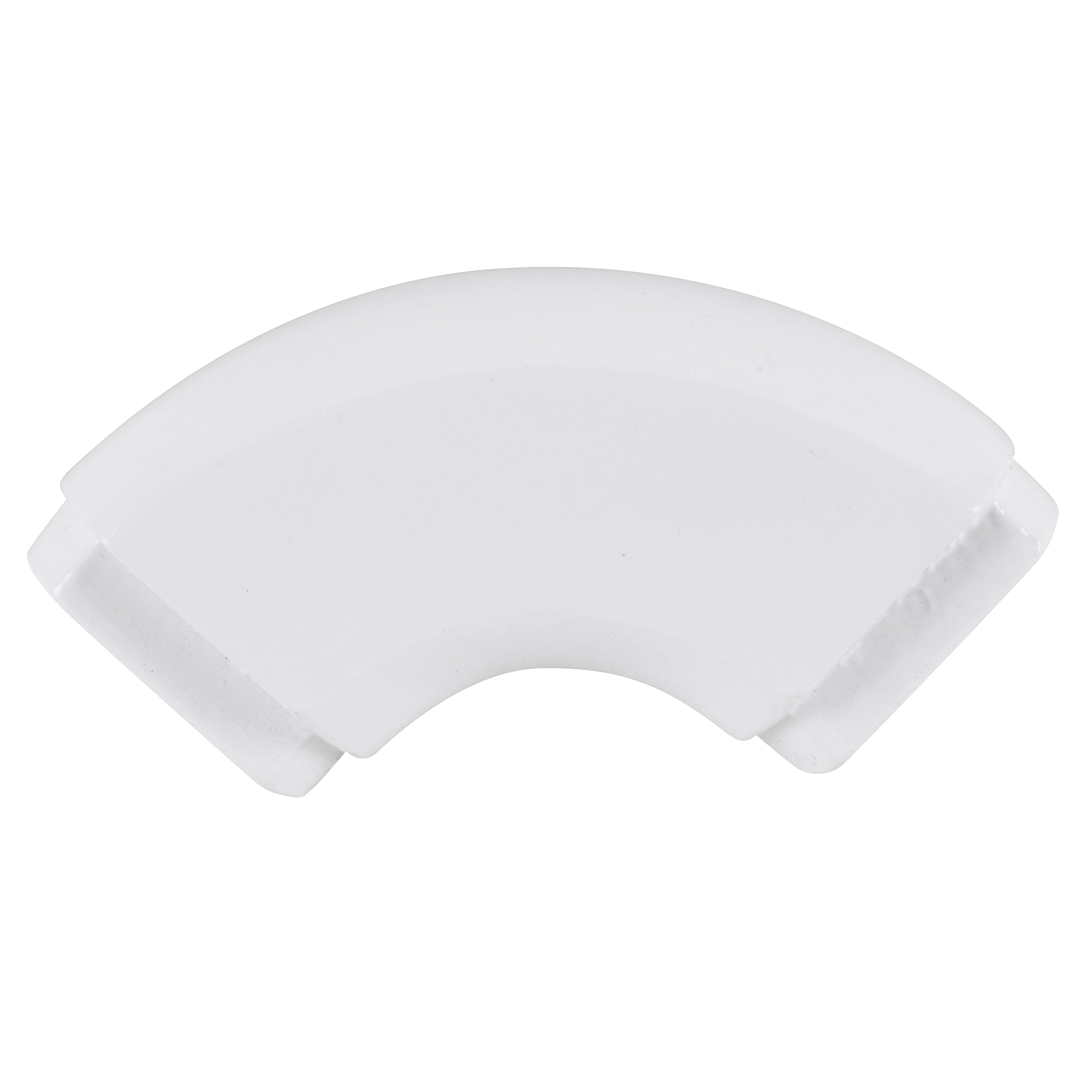 Curva para Corrimão Tubular em Alumínio Branco Unefix