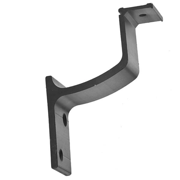 Suporte para Corrimão em Alumínio Preto Fosco Unefix