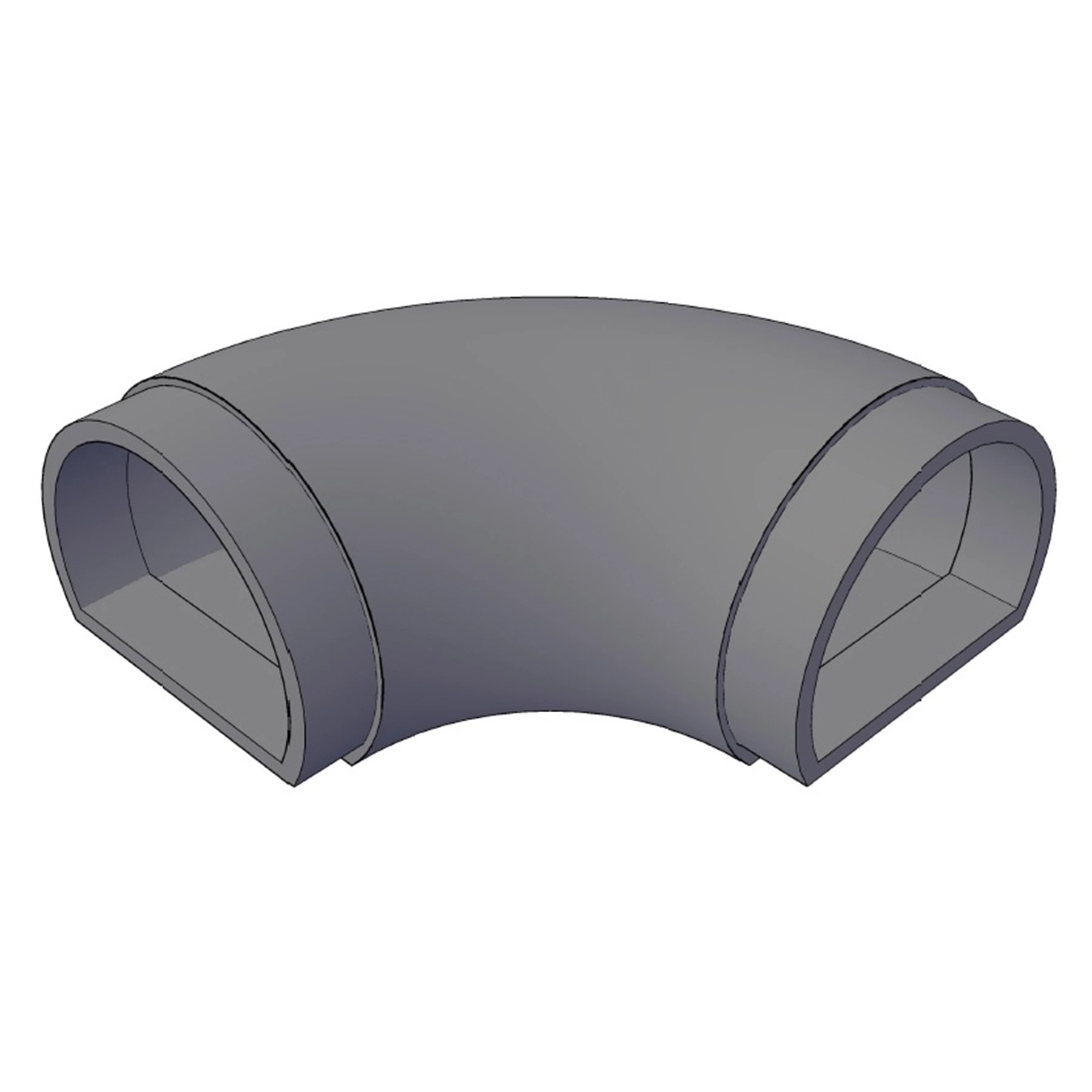 Cotovelo para Corrimão Tubular em Alumínio Bronze Settis