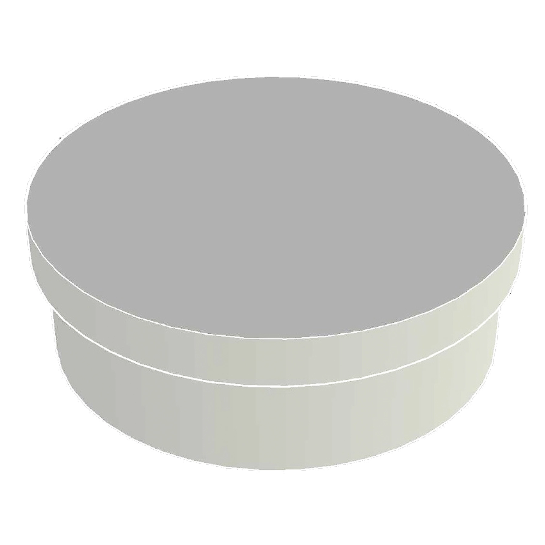 Tampa para Corrimão em Alumínio Branco 5,0x5,0x3,0cm Unefix