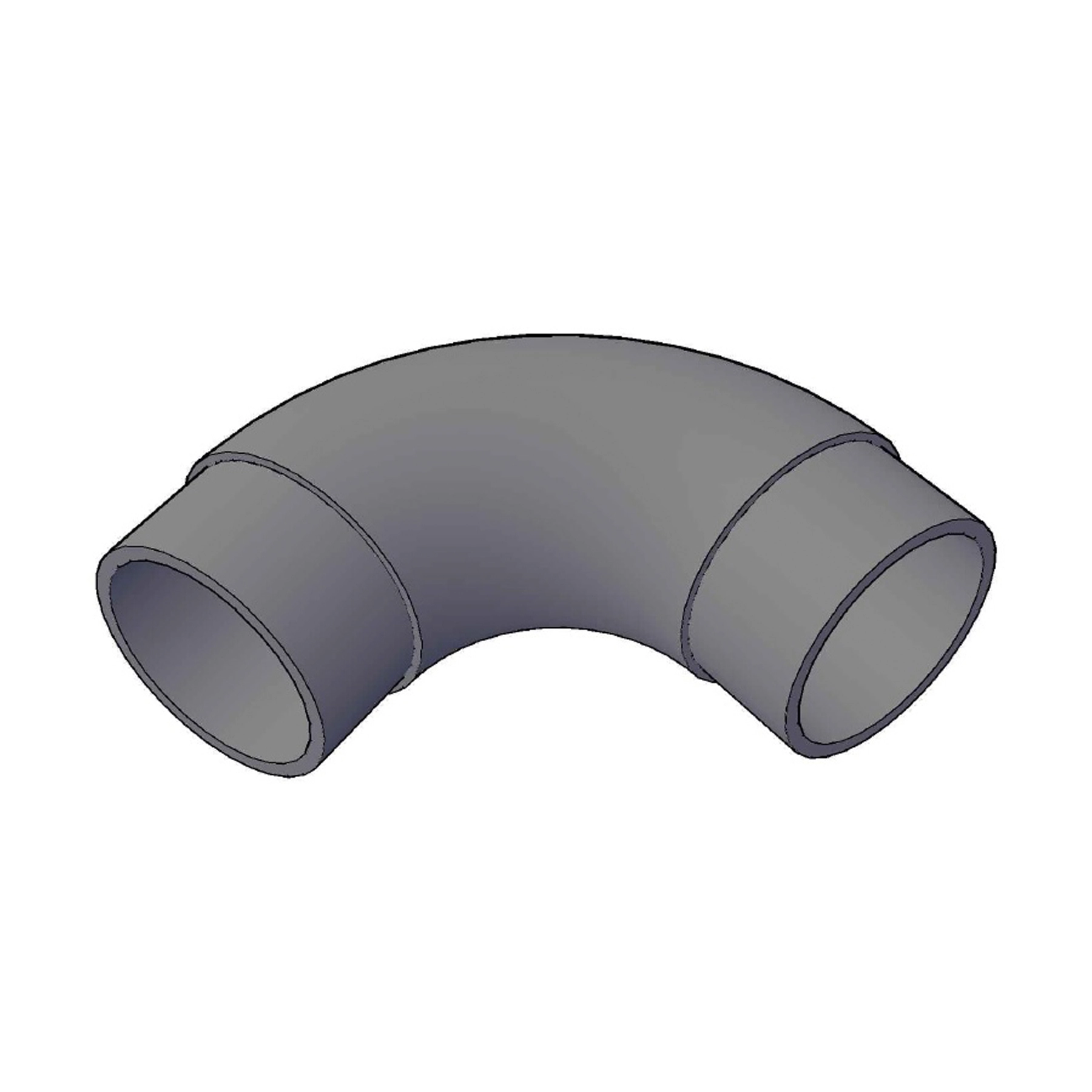 Cotovelo para Corrimão em Alumínio Acetinado Unefix