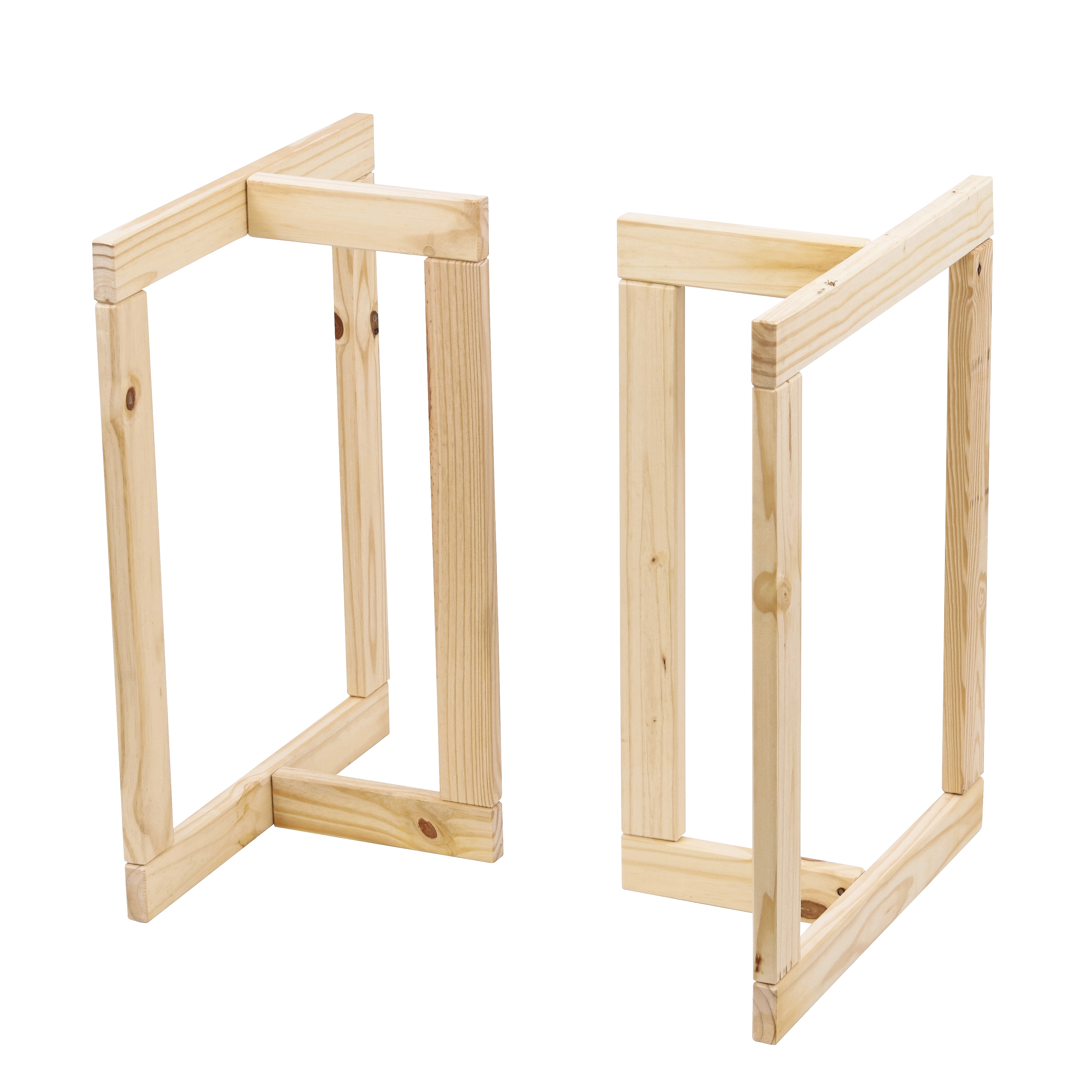 Suporte Reto de Madeira Pinus Natural 75x70cm Settis