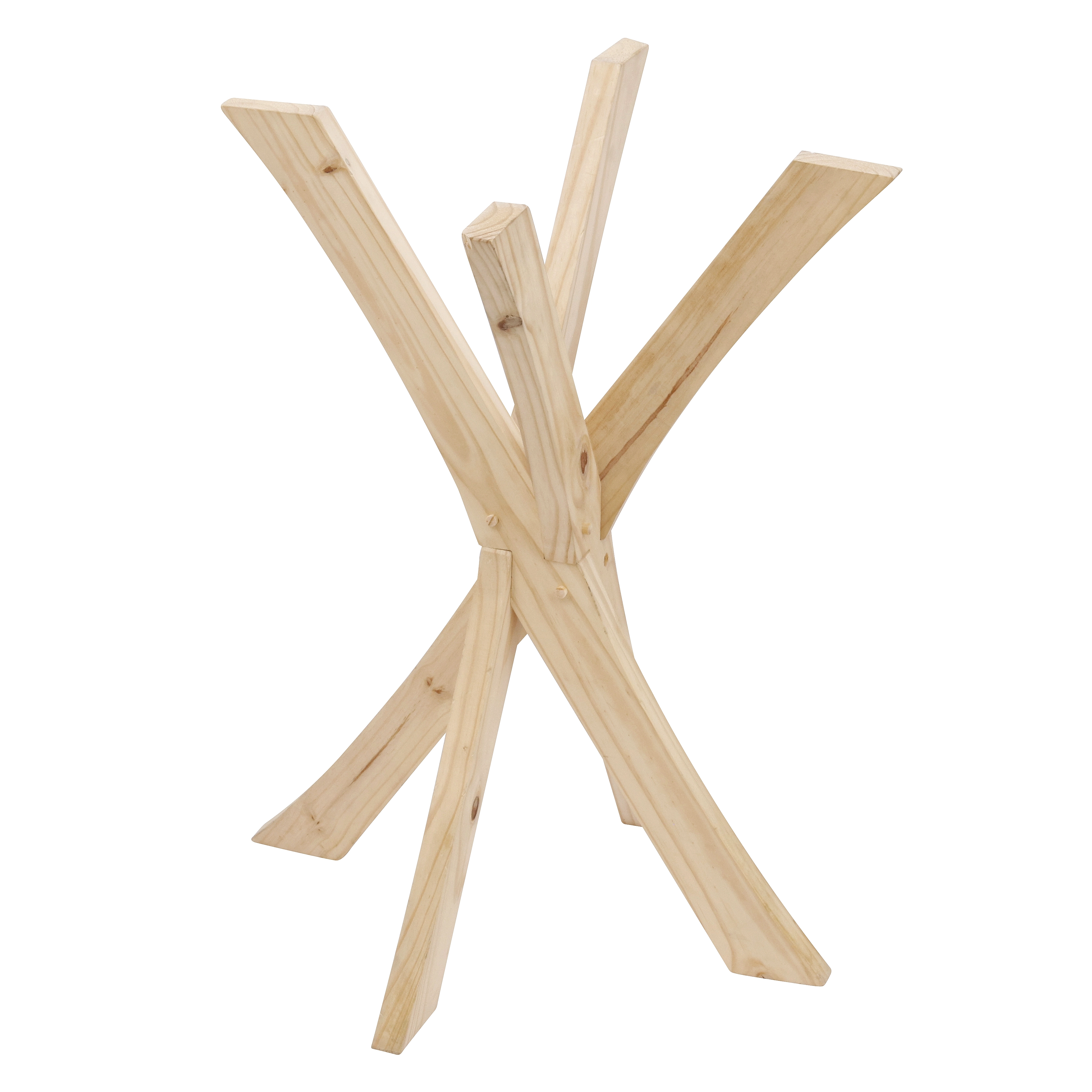 Suporte Raiado de Madeira Pinus Natural 70x8x12cm Settis